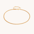 Essential Curb Chain Anklet in Gold-Astrid & Miyu