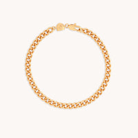 Bold Essential Curb Chain Bracelet in Gold-Astrid & Miyu