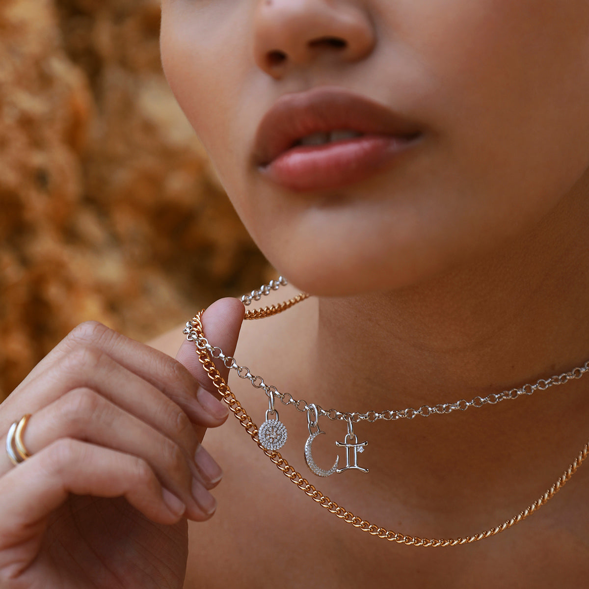 Bold Essential Curb Chain Necklace in Gold-Astrid & Miyu