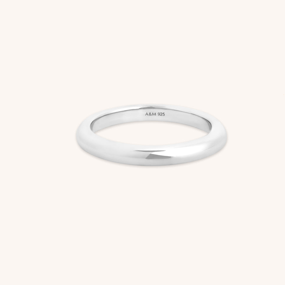 Essential Stacking Ring in Silver-Astrid & Miyu