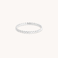 Heart Jewellery - Heart Band Ring in Solid White Gold - Band Rings - Astrid & Miyu