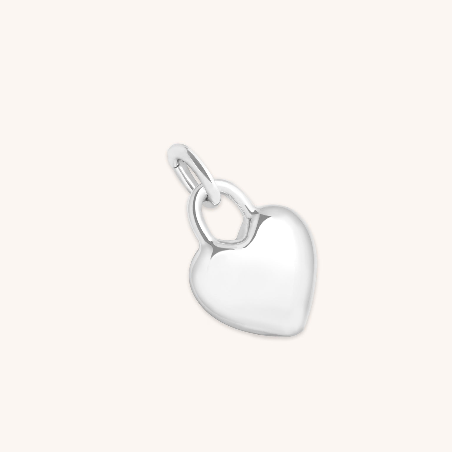 Heart Jewellery - Love Heart Talisman Charm in Silver - Talisman Charm - Astrid & Miyu