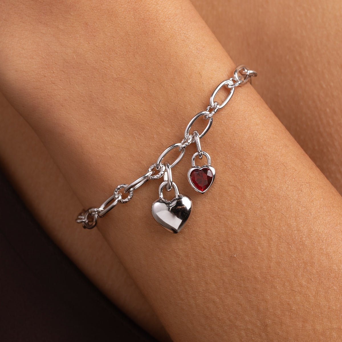 Heart Jewellery - Love Heart Talisman Charm in Silver - Talisman Charm - Astrid & Miyu