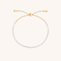Topaz April Beaded Bracelet in Solid Gold-Astrid & Miyu