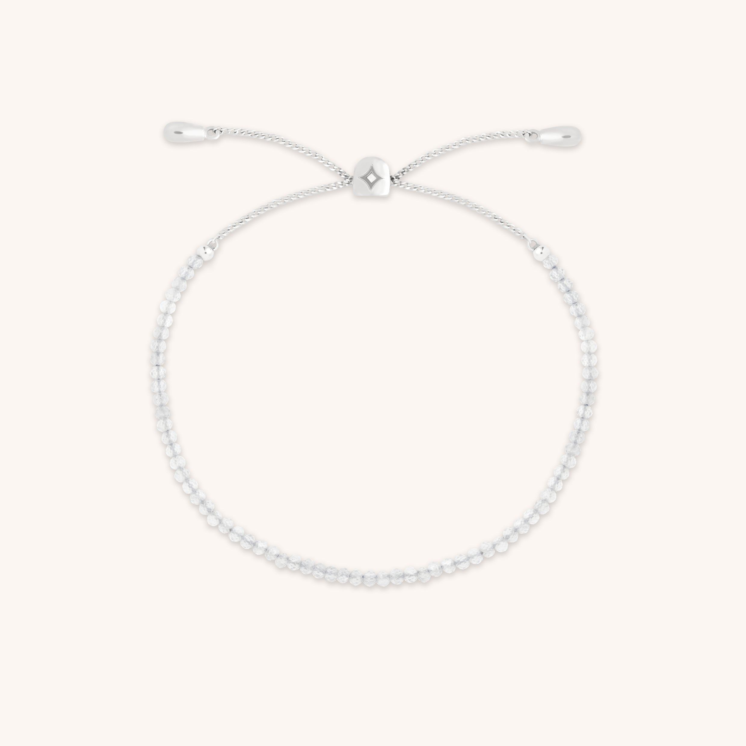 Topaz April Beaded Bracelet in Solid White Gold-Astrid & Miyu