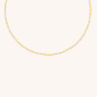 Citrine November Beaded Necklace in Solid Gold-Astrid & Miyu