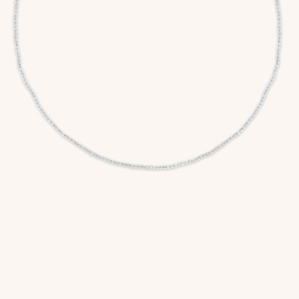 Topaz April Beaded Necklace in Solid Gold-Astrid & Miyu