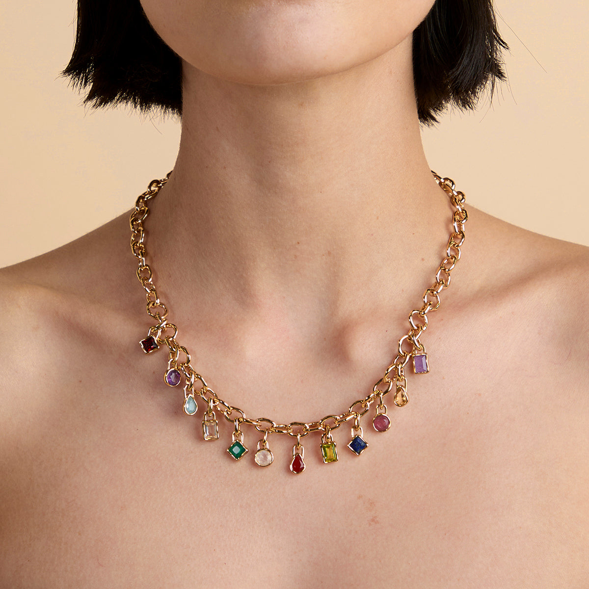 Kawa Stone December Clip Charm in Gold-Astrid & Miyu