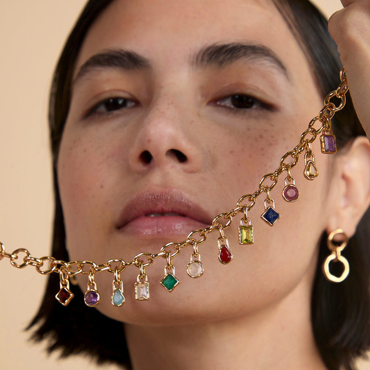 Citrine November Clip Charm in Gold-Astrid & Miyu