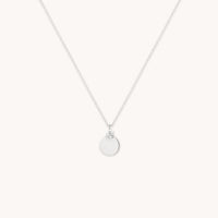 Lab Diamond Engravable Pendant Necklace-Astrid & Miyu