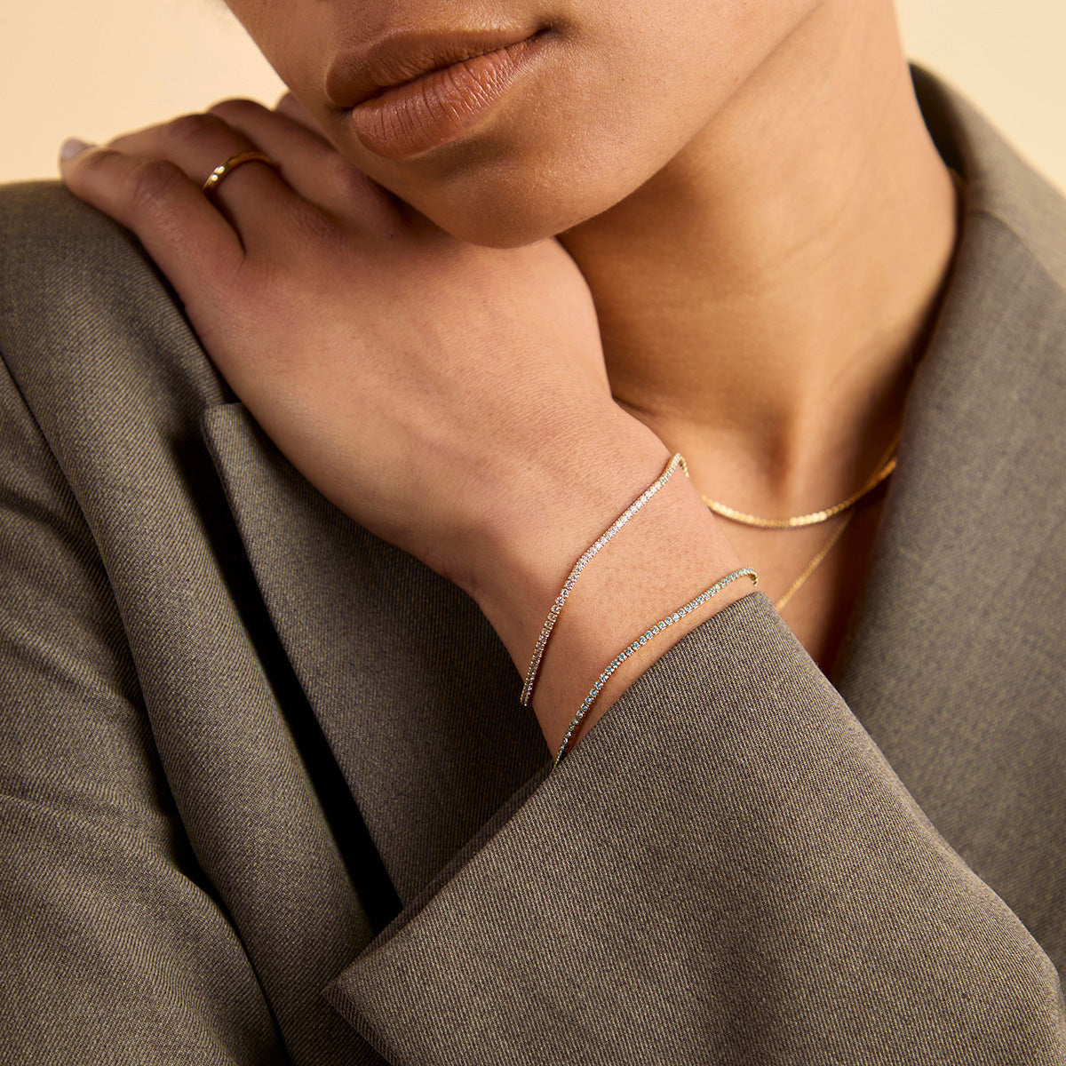 Blue Tennis Bracelet-Astrid & Miyu