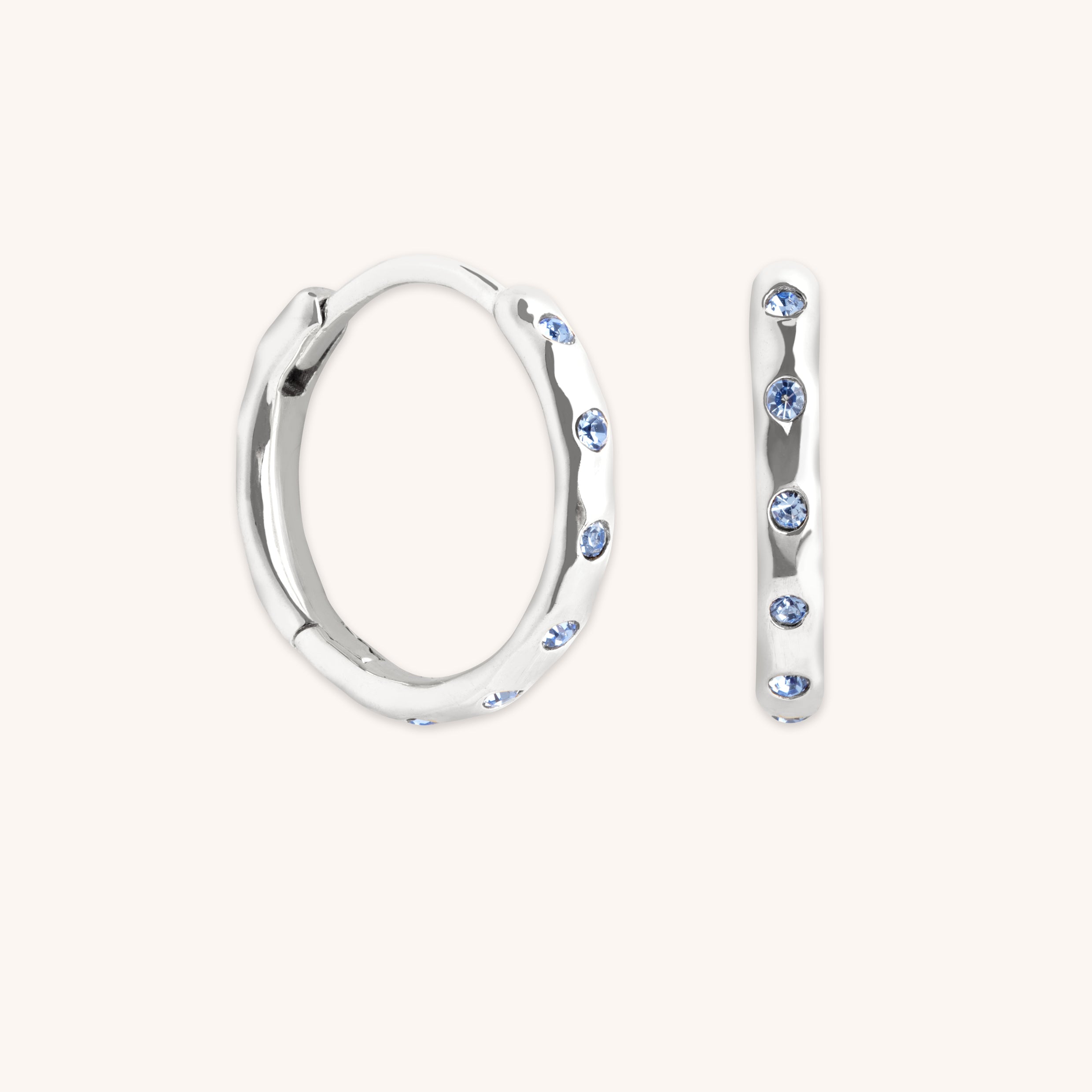 Molten Texture Opal Hoops-Astrid & Miyu