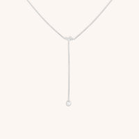 Pear Bezel Cluster Lariat-Astrid & Miyu