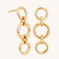 Molten Link Drop Studs in Gold-Astrid & Miyu
