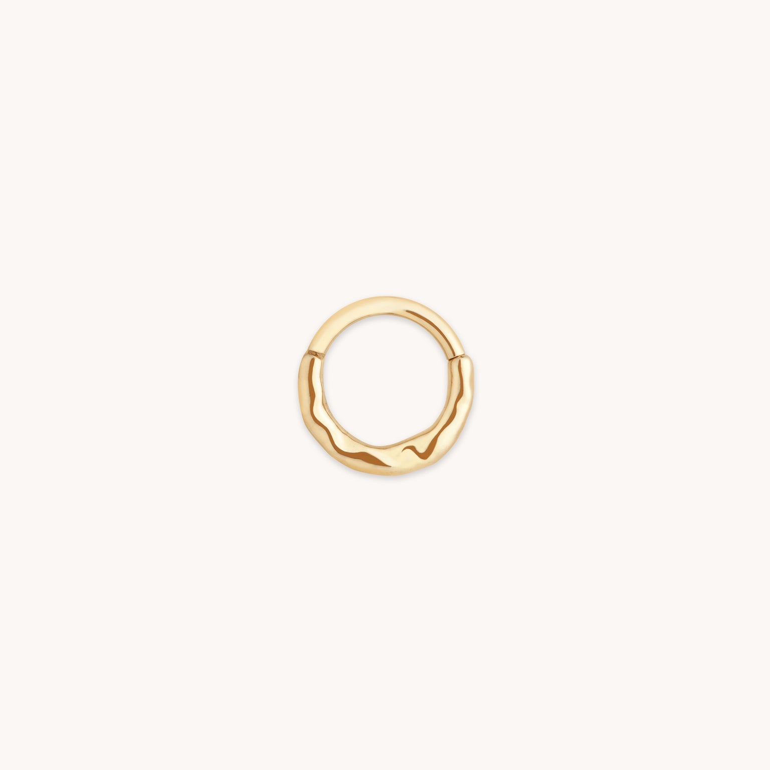 Molten Daith Ring in Solid Gold-Astrid & Miyu