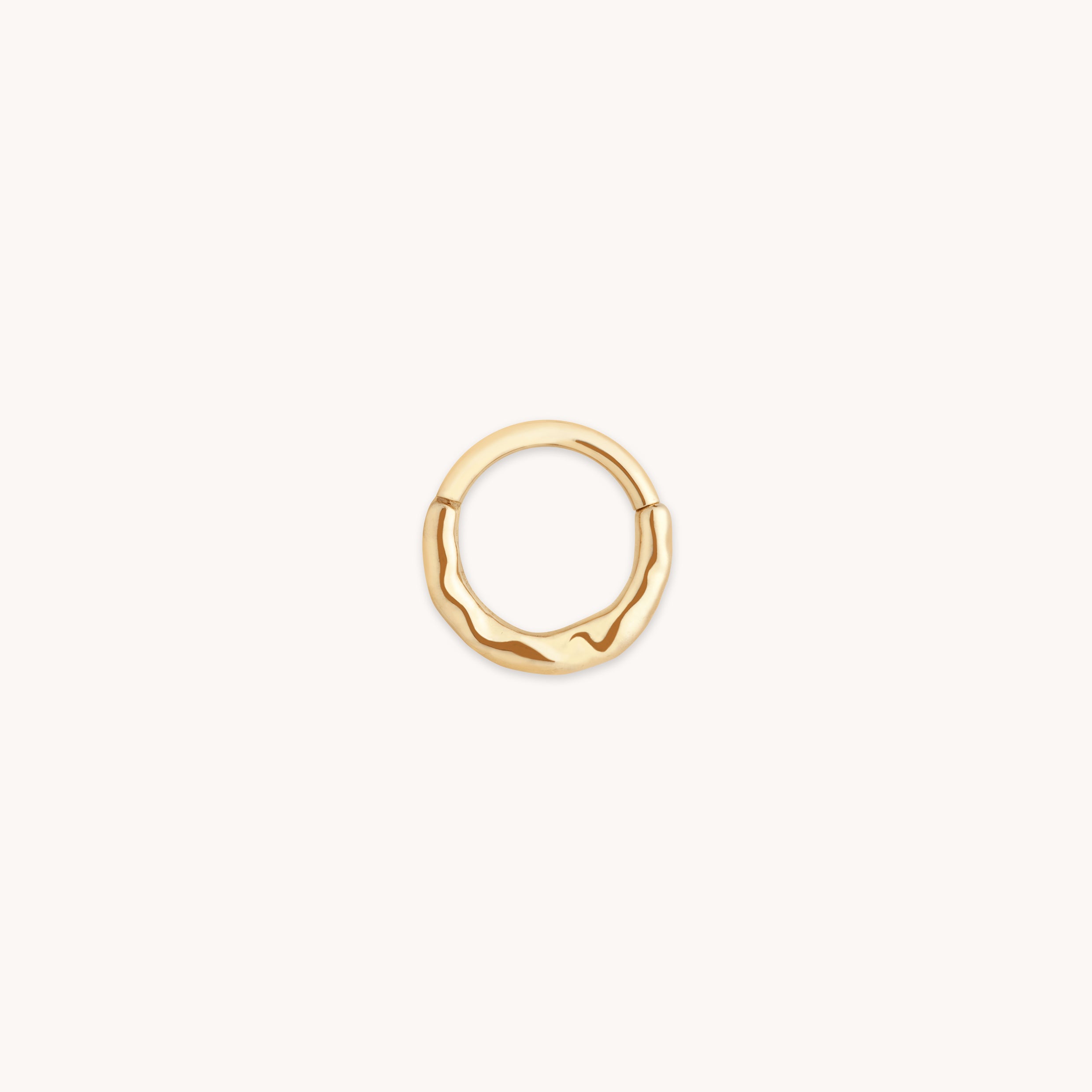 Molten Daith Ring in Solid Gold-Astrid & Miyu