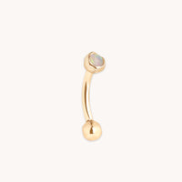 Molten Opal Rook Bar in Solid Gold-Astrid & Miyu