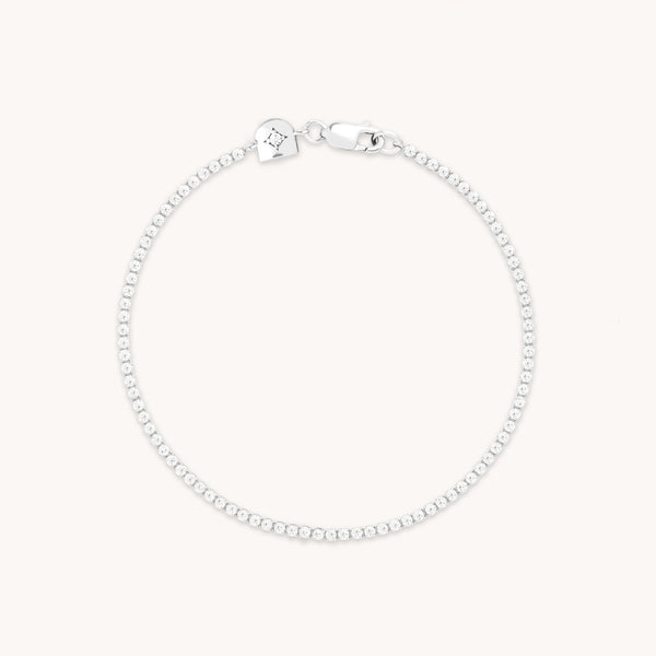 Tennis Chain Bracelet in Silver-Astrid & Miyu