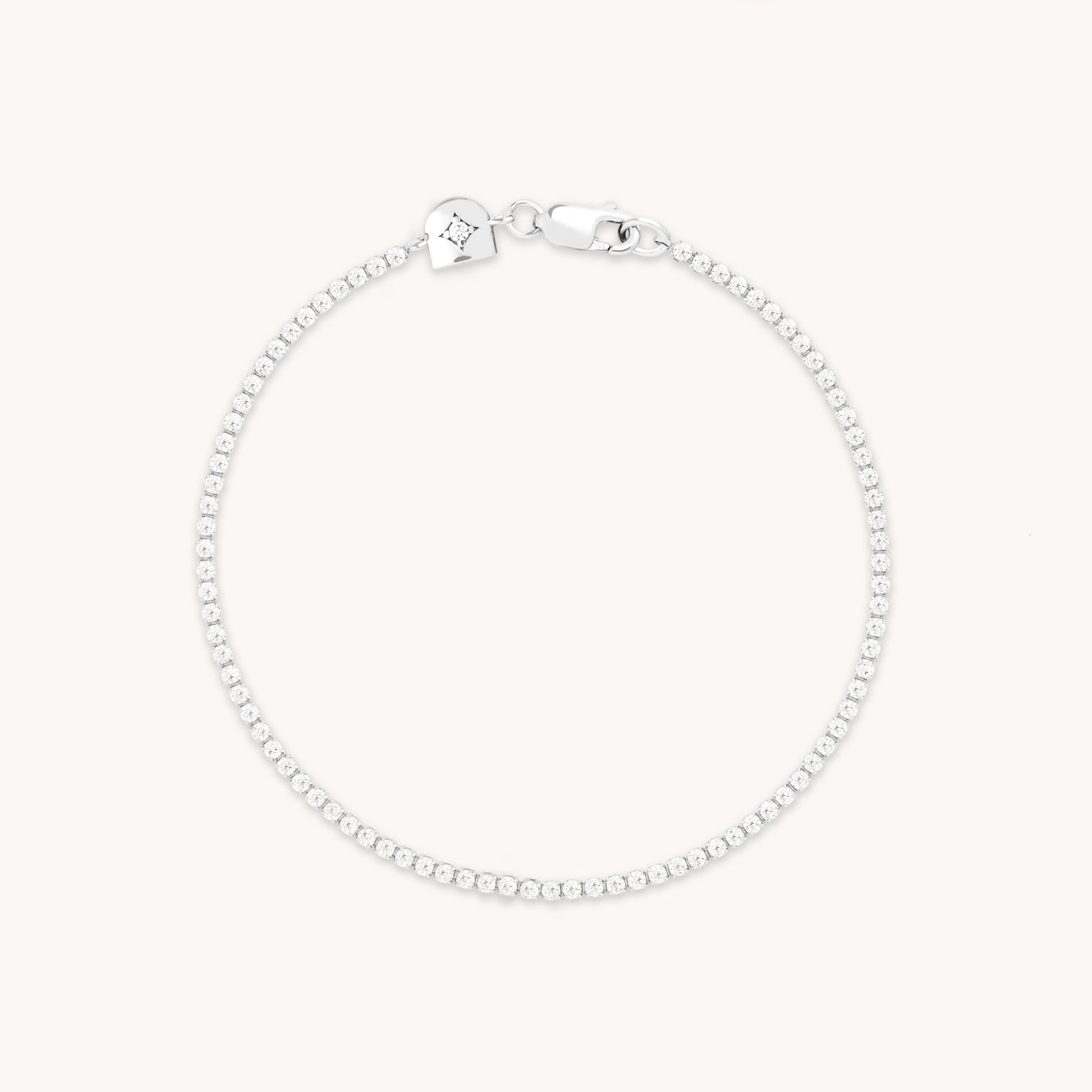 Tennis Chain Bracelet in Silver-Astrid & Miyu
