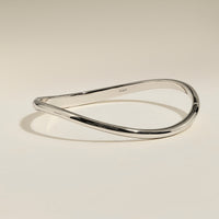 Wave Bangle in Silver-Astrid & Miyu