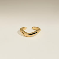 Wave Ear Cuff in Gold