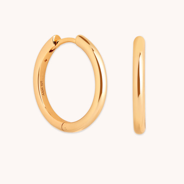 Essential Medium Hoops in Gold-Astrid & Miyu
