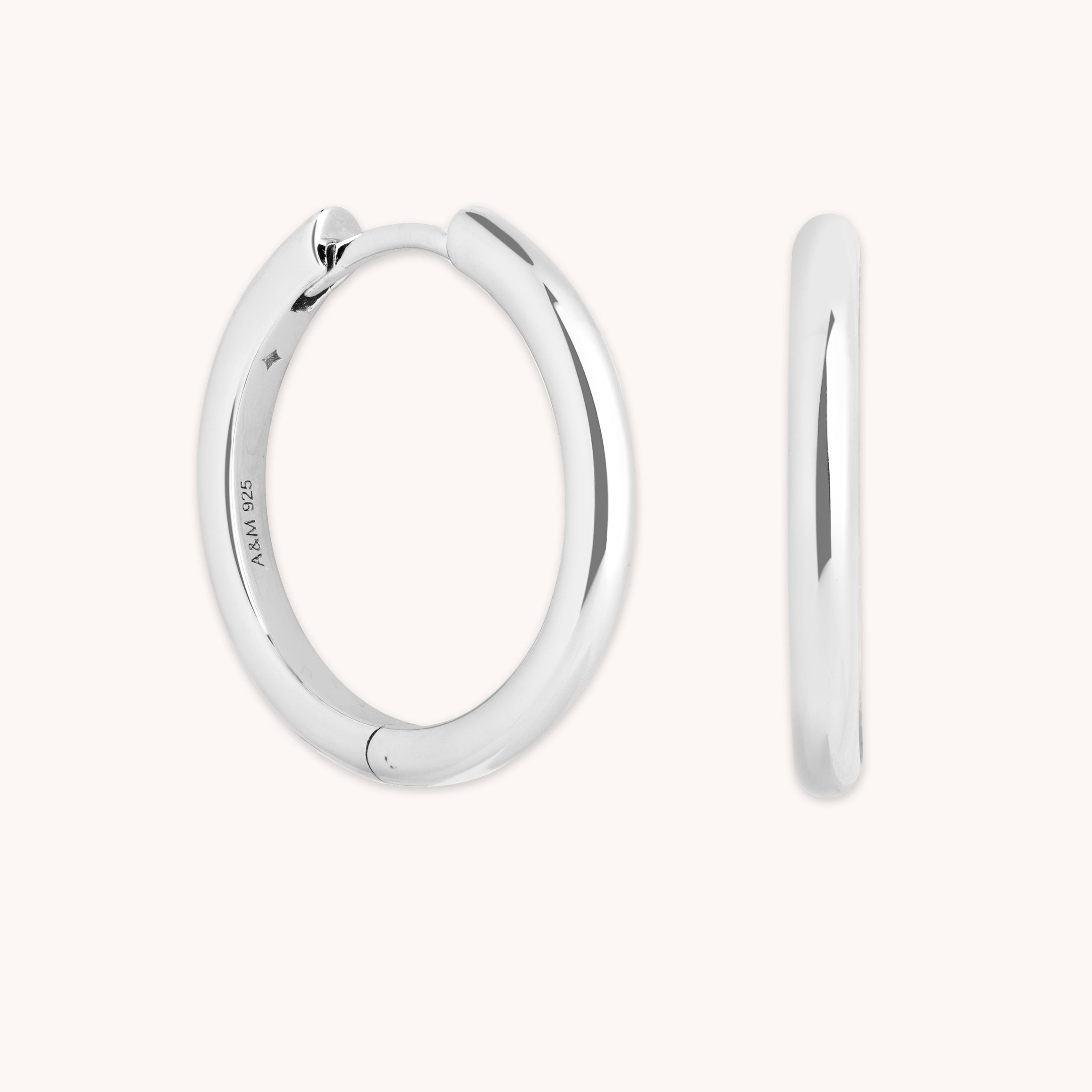 Essential Medium Hoops in Silver-Astrid & Miyu