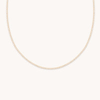 Tennis Chain Necklace in Gold-Astrid & Miyu