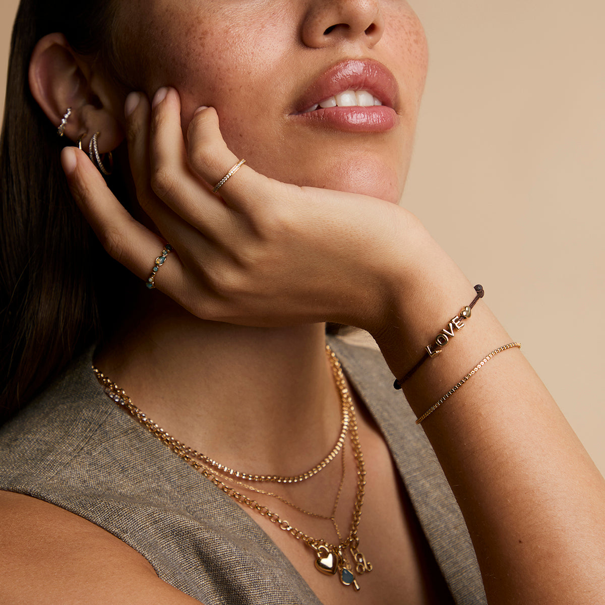 Story Strand Bracelet in Brown-Astrid & Miyu