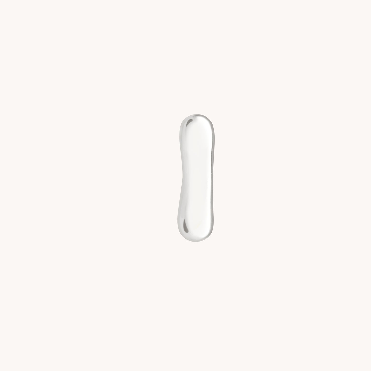 I Initial Click Charm in Solid White Gold-Astrid & Miyu