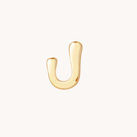 J Initial Click Charm in Solid Gold-Astrid & Miyu