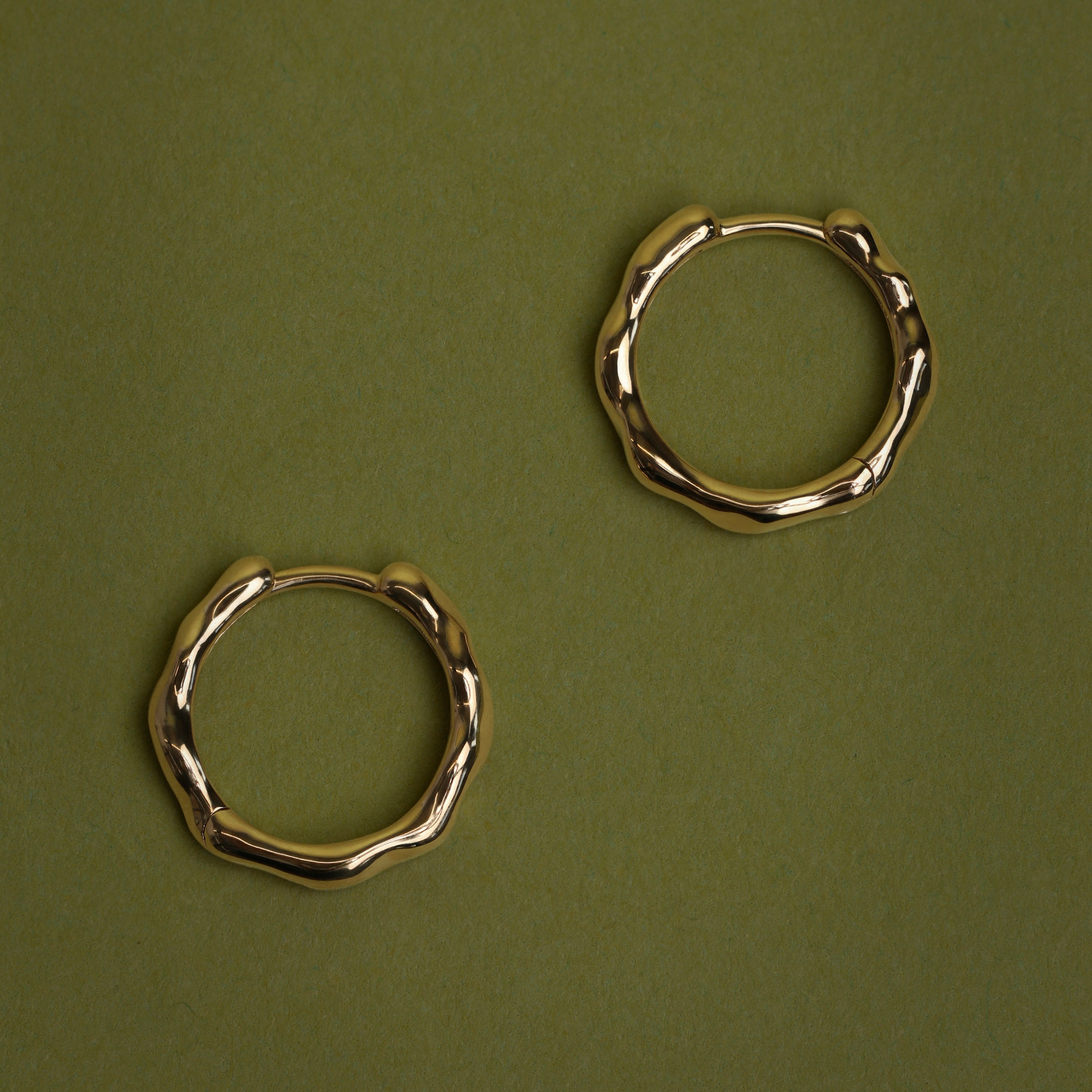 Molten Hoops in Solid Gold-Astrid & Miyu