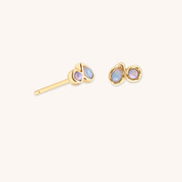 Opal Duo Studs in Solid Gold-Astrid & Miyu