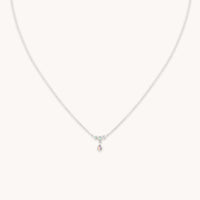 Opal Cluster Pendant in Solid White Gold-Astrid & Miyu