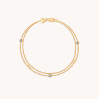 Opal Charm Double Bracelet in Gold-Astrid & Miyu