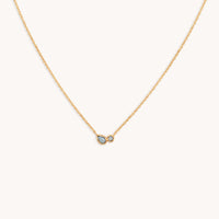 Opal Bezel Pendant Necklace in Gold-Astrid & Miyu