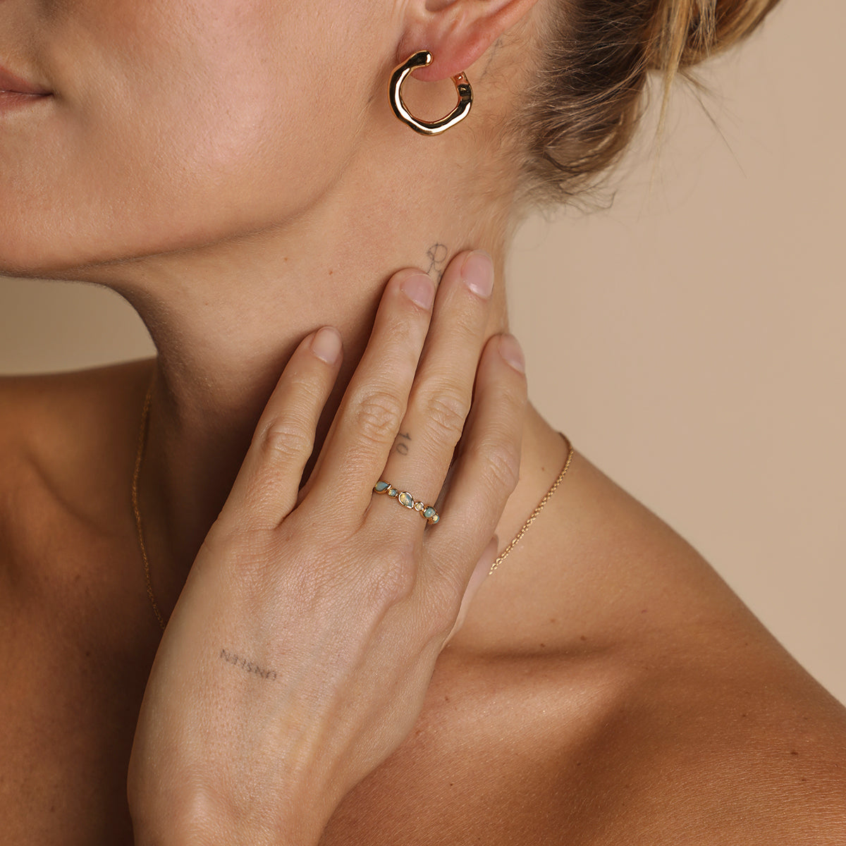 Opal Cocktail Ring in Gold-Astrid & Miyu