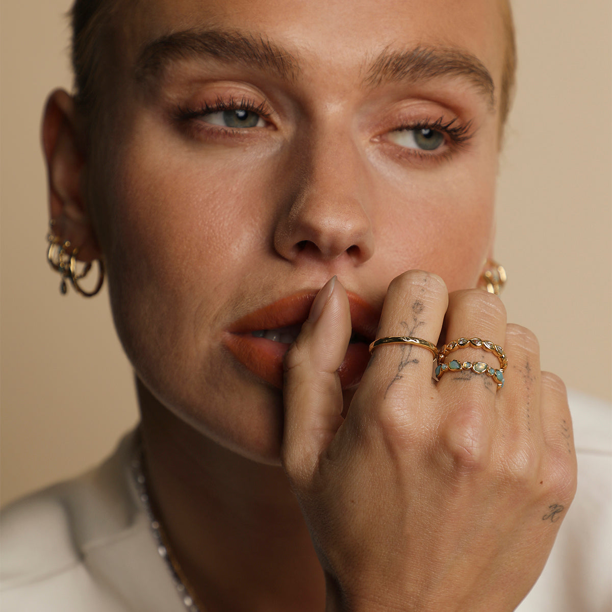 Opal Cocktail Ring in Gold-Astrid & Miyu