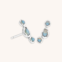 Opal Climber Studs in Silver-Astrid & Miyu