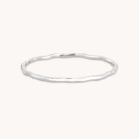 Molten Bangle in Silver-Astrid & Miyu