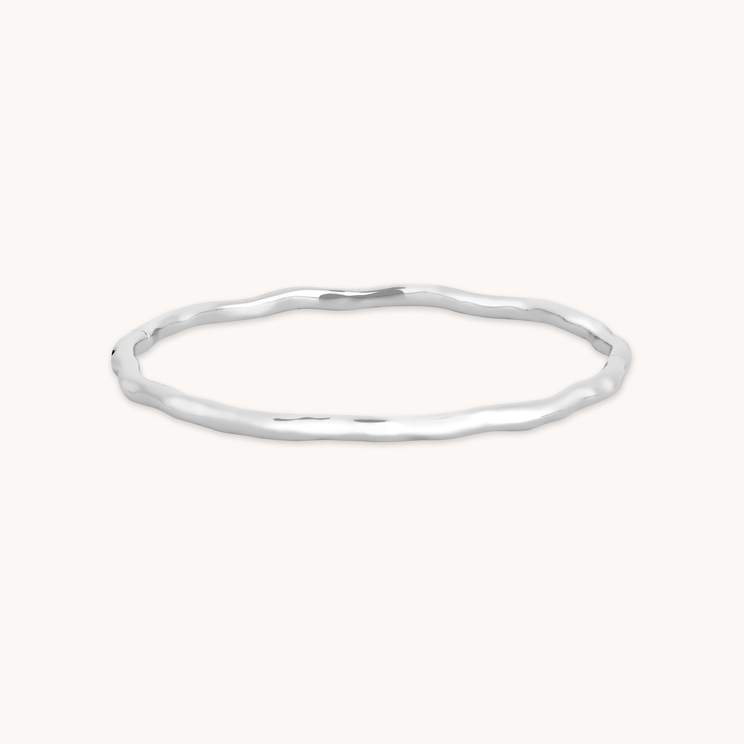 Molten Bangle in Silver-Astrid & Miyu