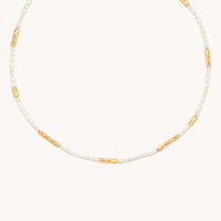Molten Pearl Necklace in Gold-Astrid & Miyu