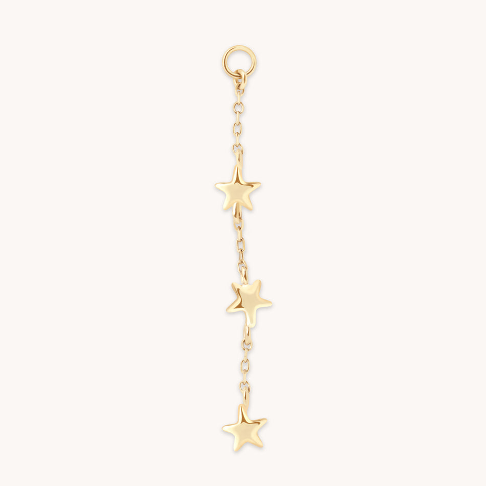 Multi Star Piercing Chain in Solid Gold-Astrid & Miyu