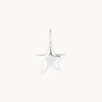 Star Charm 9k White Gold-Astrid & Miyu