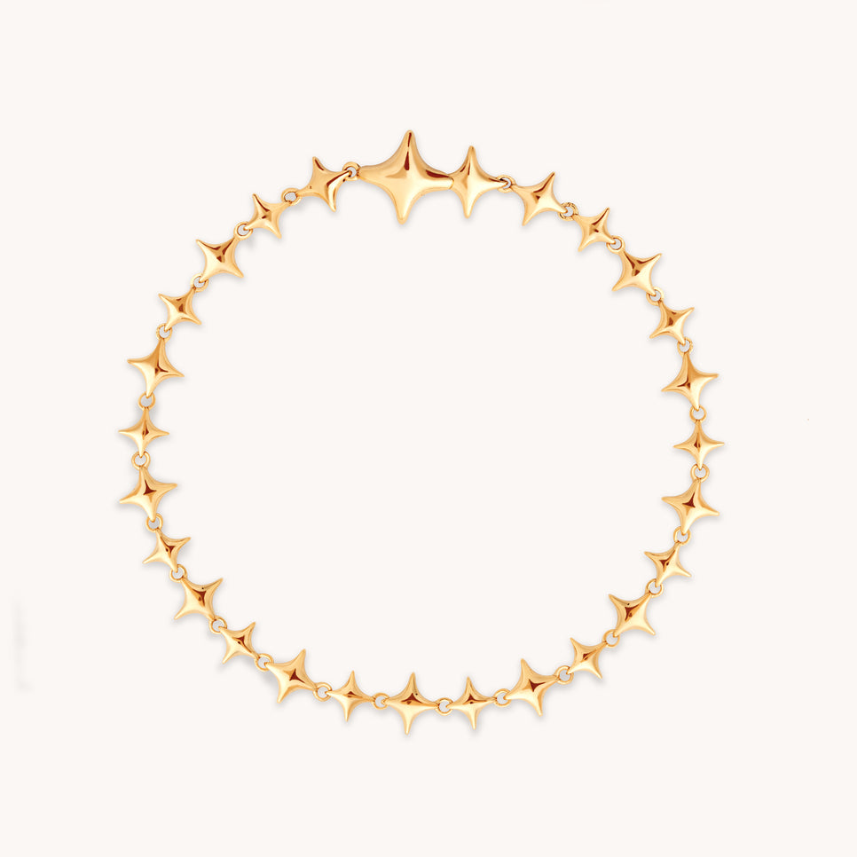 Cosmic Star Chain Bracelet in Gold-Astrid & Miyu