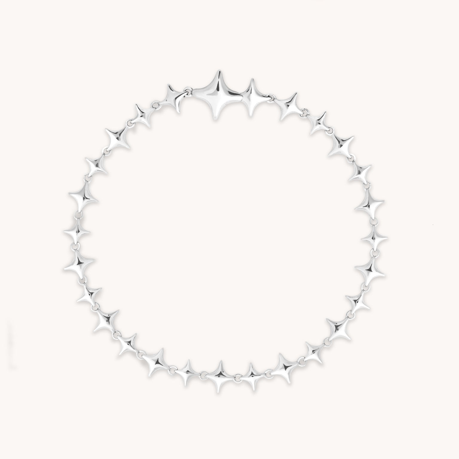 Cosmic Star Chain Bracelet in Silver-Astrid & Miyu