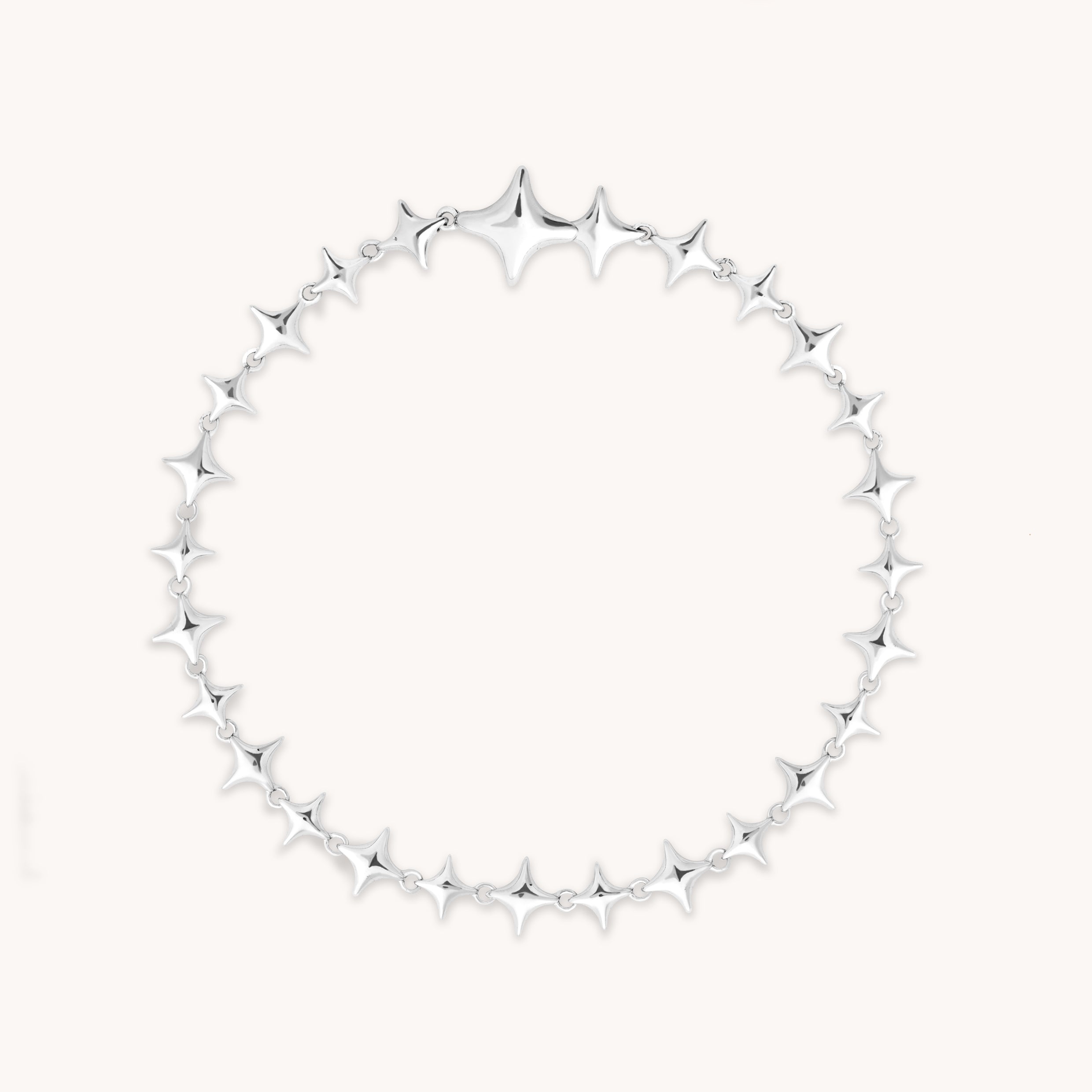 Cosmic Star Chain Bracelet in Silver-Astrid & Miyu