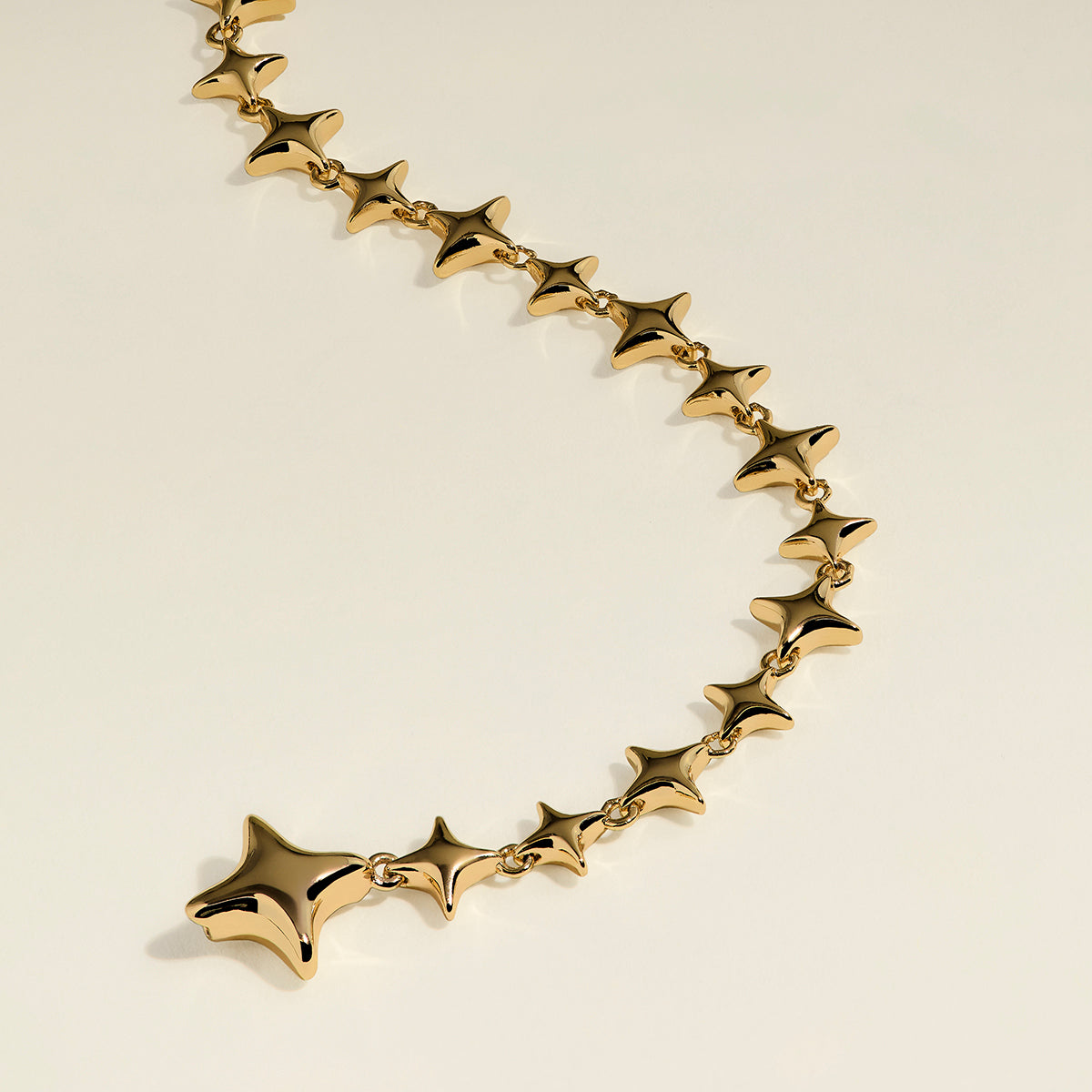 Cosmic Star Chain Necklace in Gold-Astrid & Miyu