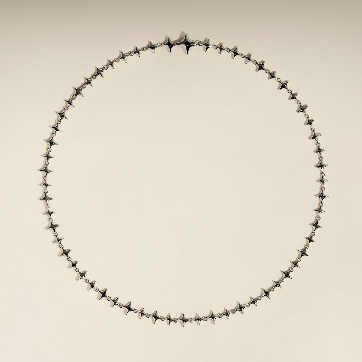 Cosmic Star Chain Necklace in Silver-Astrid & Miyu