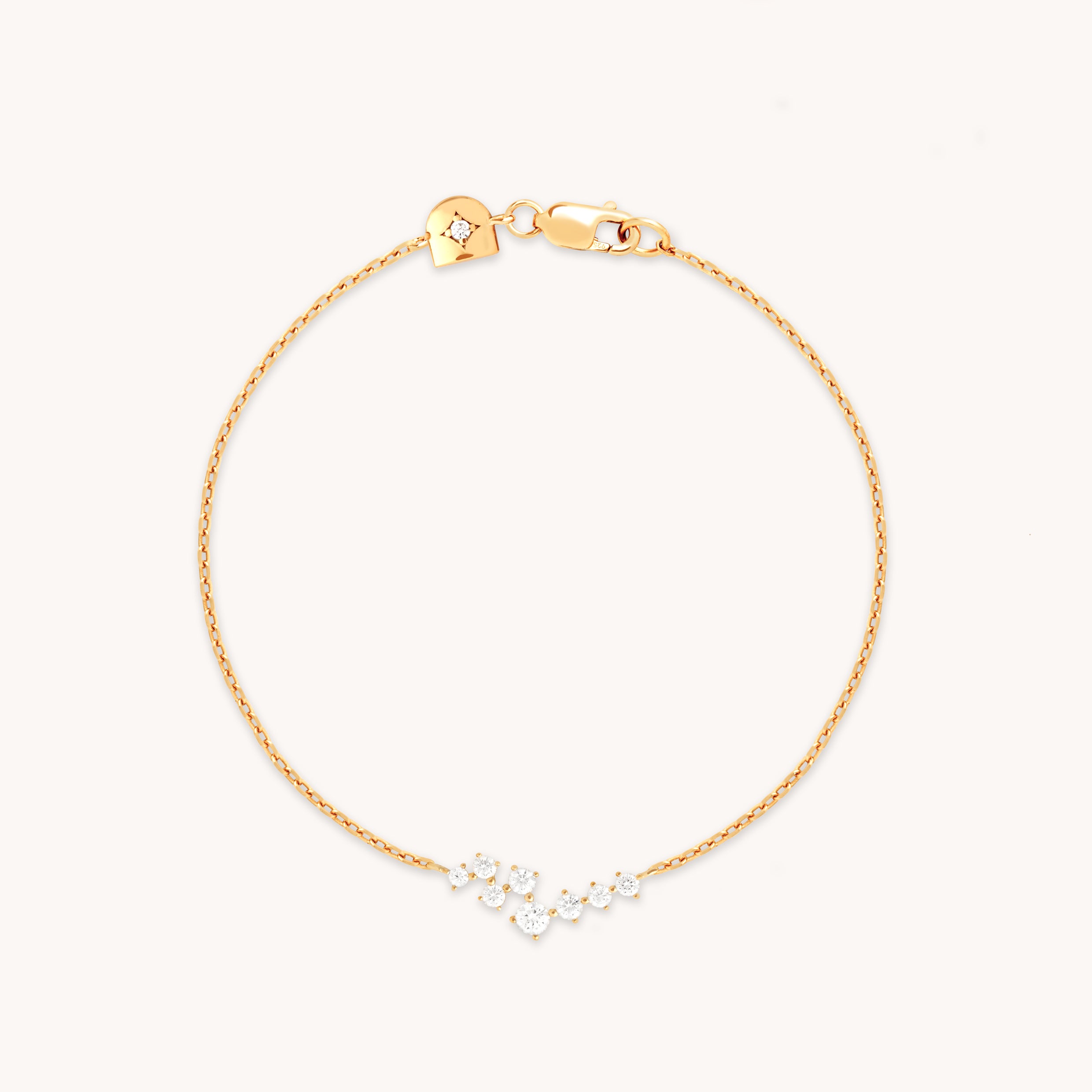 Crystal Scatter Bracelet in Gold-Astrid & Miyu